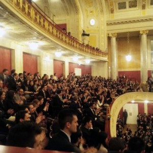 Part of the packed venue for the moot in Vienna
