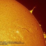 UCCI observatory captures pillar prominence