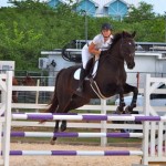 Polly Serpell jumps to the challenge in equestrian event
