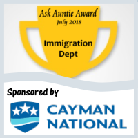 Ask Auntie Award for Department of Immigration